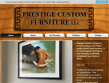 Tablet Screenshot of prestigecustomfurniture.com